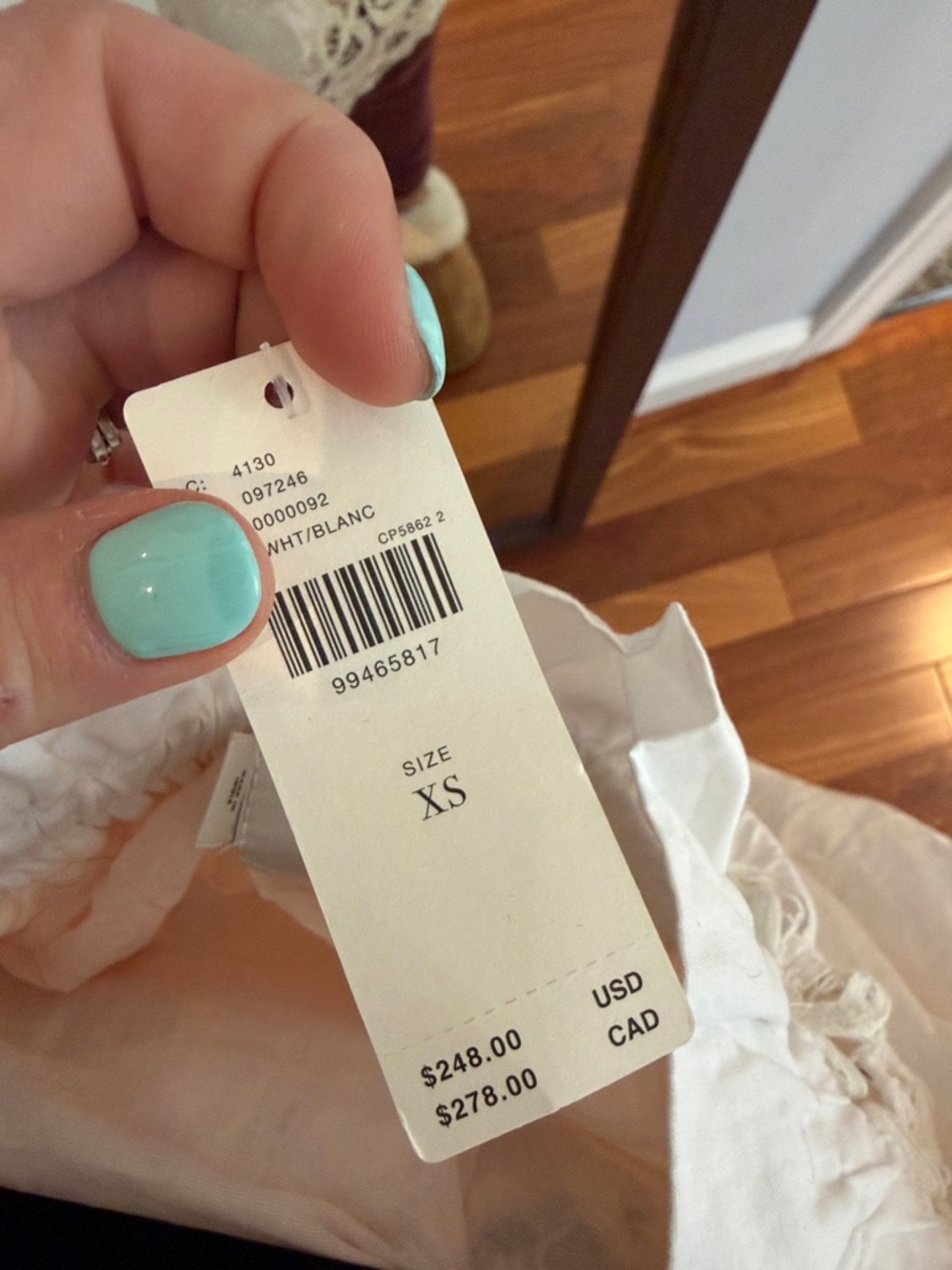 BNWT size XS Maeve Strapless Lace Mini dress - Picture 6 of 6